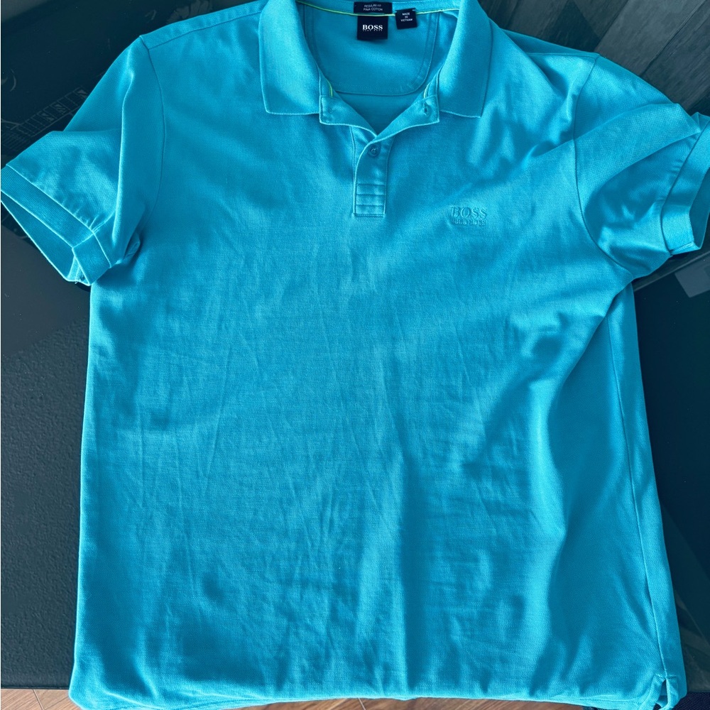 Hugo Boss Men's Aqua Polo Shirt